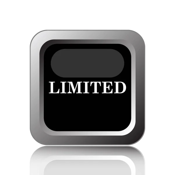 Limited Icon Internet Button White Background — Stock Photo, Image