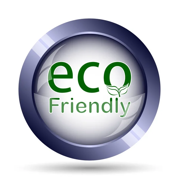 Umweltfreundliche Ikone Internet Taste Auf Weißem Hintergrund — Stockfoto