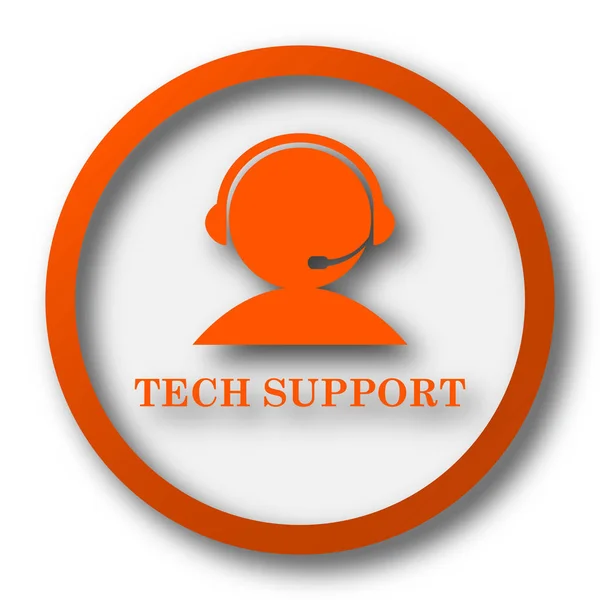 Tech Support Icon Internet Button White Background — Stock Photo, Image