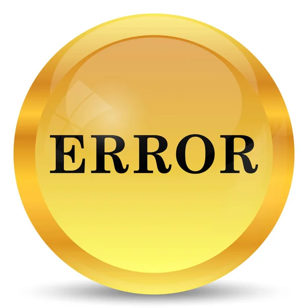 Icono Error Botón Internet Sobre Fondo Blanco —  Fotos de Stock