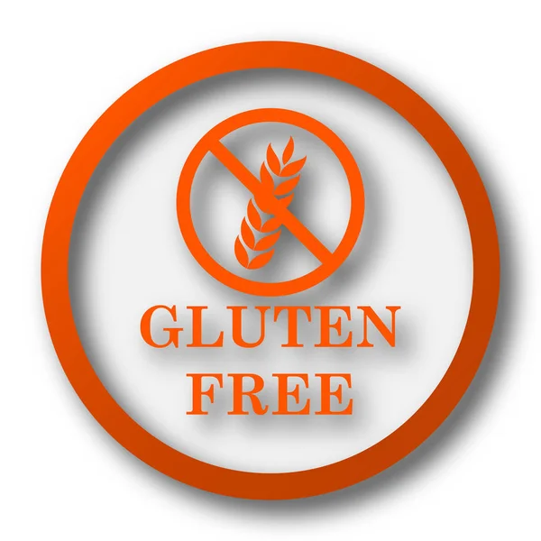 Glutenfreies Symbol Internet Taste Auf Weißem Hintergrund — Stockfoto