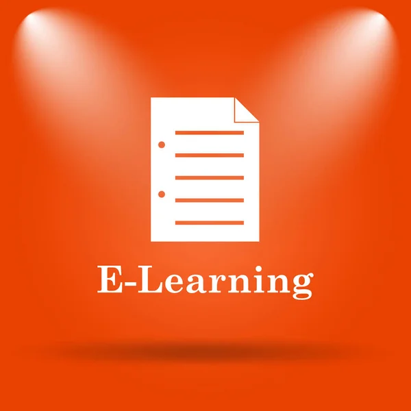E-learning ikona — Stock fotografie