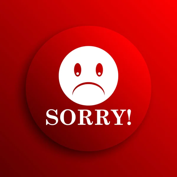 Sorry icon — Stock Photo, Image