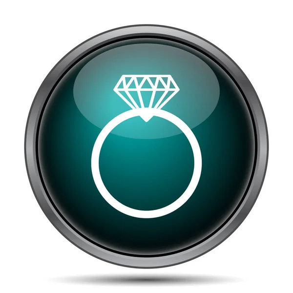 Diamantring-Symbol — Stockfoto