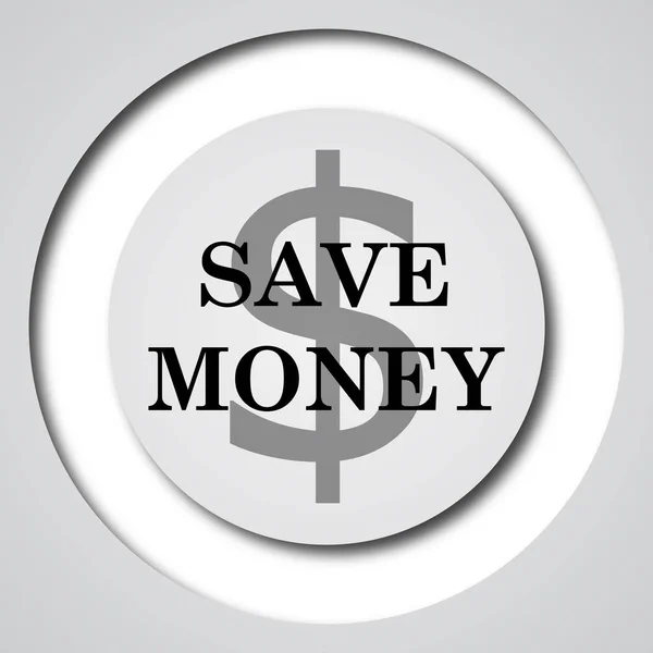 Money Icon Internet Button White Background — Stock Photo, Image