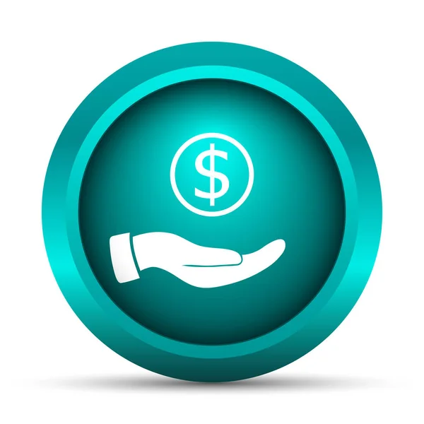 Money in hand icon — Stock Photo, Image