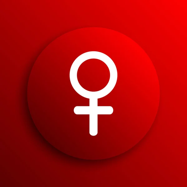 Weibliches Zeichensymbol Internet Taste Auf Weißem Hintergrund — Stockfoto