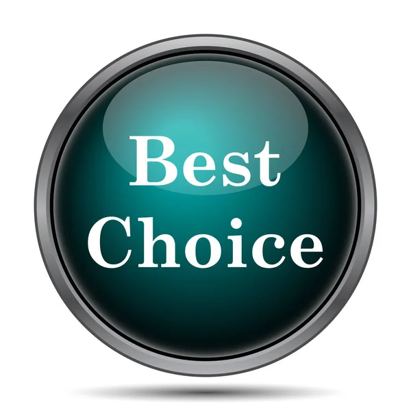 Ícone Melhor Escolha Botão Internet Fundo Branco — Fotografia de Stock