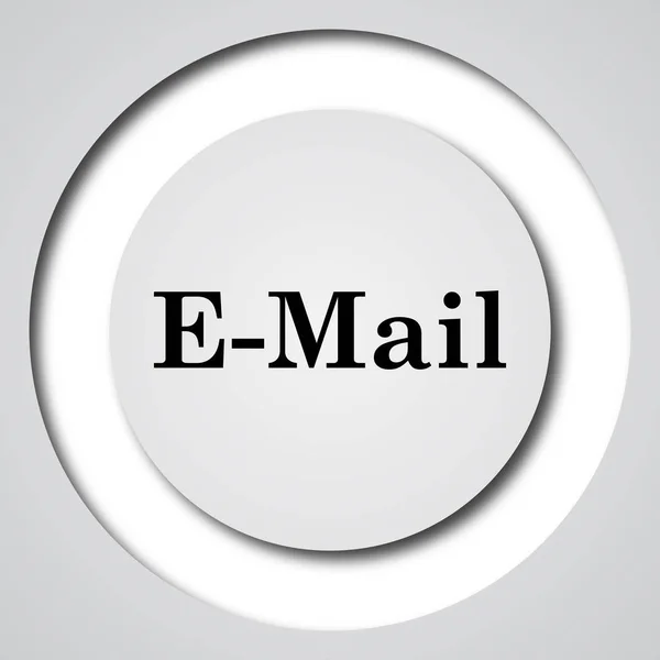 Στοδιεύθυνση Ηλεκτρονικού Ταχυδρομείουτο Εικονίδιο Κουμπί Internet Άσπρο Φόντο — Φωτογραφία Αρχείου