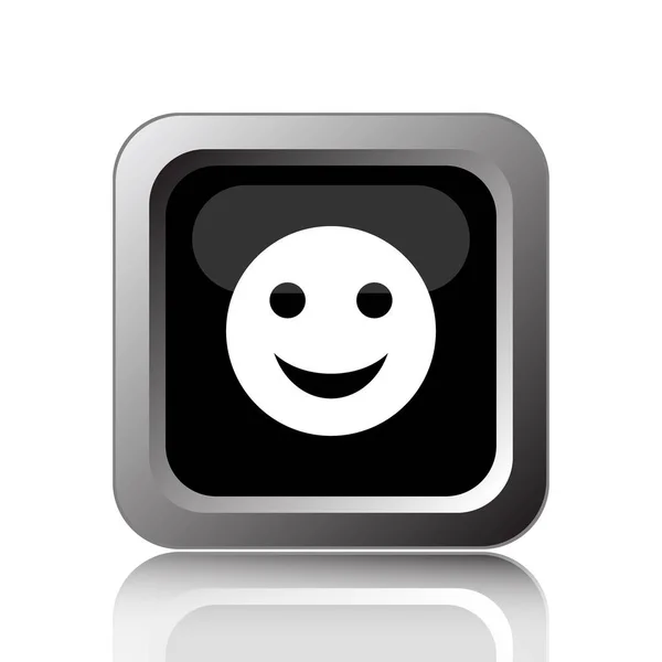 Smiley Symbol Internet Taste Auf Weißem Hintergrund — Stockfoto