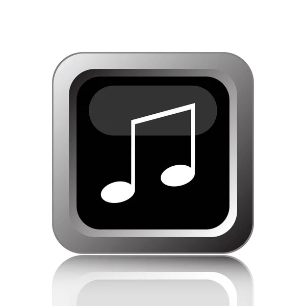 Music Icon Internet Button White Background — Stock Photo, Image