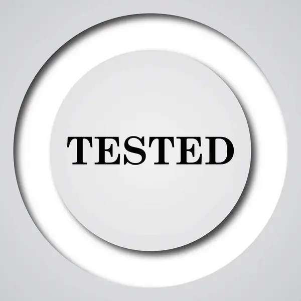 Ícone testado — Fotografia de Stock