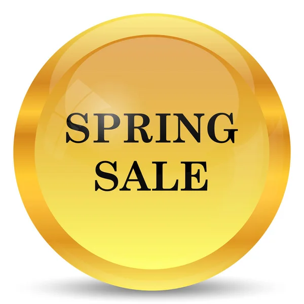 Spring Sale Icon Internet Button White Background — Stock Photo, Image