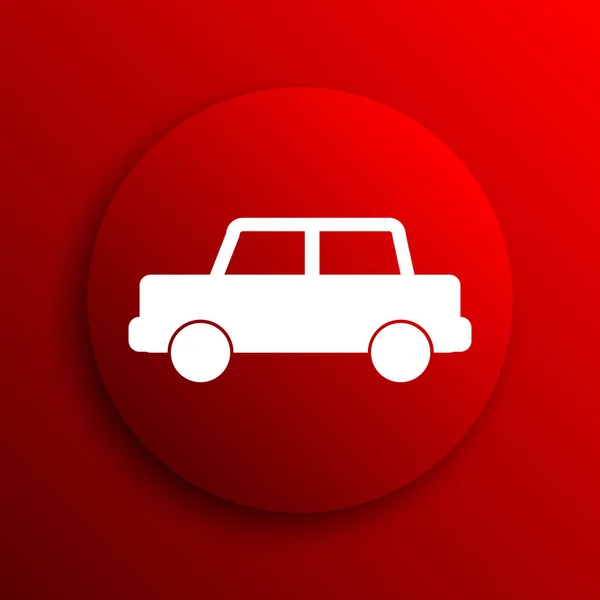 Car Icon Internet Button White Background — Stock Photo, Image