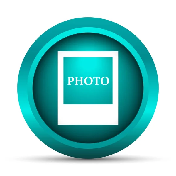 Foto Ikona Internet Tlačítko Bílém Pozadí — Stock fotografie