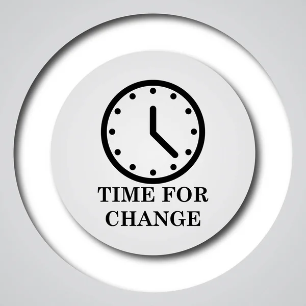 Tempo para ícone de mudança — Fotografia de Stock