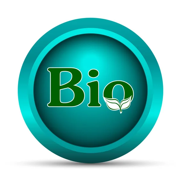 Bio Icon Internet Button White Background — Stock Photo, Image