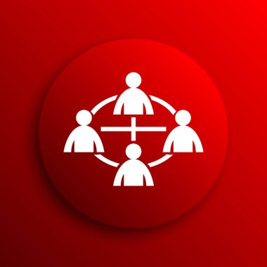 İletişim simgesi. Beyaz arka plan üzerinde Internet düğmesi