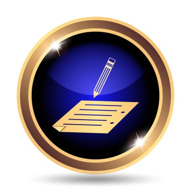 Simgesi abone. Beyaz arka plan üzerinde Internet düğmesi