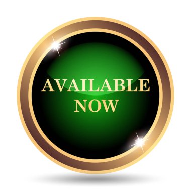 Kullanılabilir Şimdi simgesi. Beyaz arka plan üzerinde Internet düğmesi