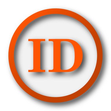 ID simgesi. Beyaz arka plan üzerinde Internet düğmesi