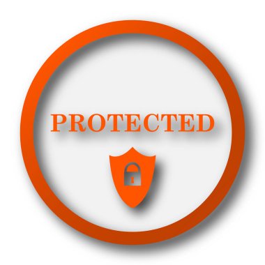 Korumalı simgesi. Beyaz arka plan üzerinde Internet düğmesi