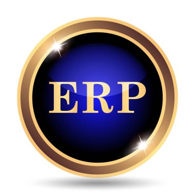 ERP simgesi. Beyaz arka plan üzerinde Internet düğmesi
