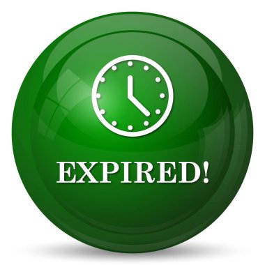 Süresi dolan simgesi. Beyaz arka plan üzerinde Internet düğmesi