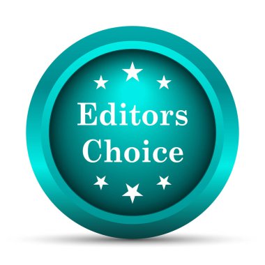 Editörler seçim simgesi. Beyaz arka plan üzerinde Internet düğmesi