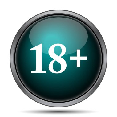 18 artı simgesi. Beyaz arka plan üzerinde Internet düğmesi