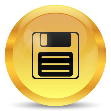 Simge kaydetmek. Beyaz arka plan üzerinde Internet düğmesi