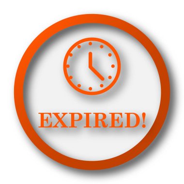 Süresi dolan simgesi. Beyaz arka plan üzerinde Internet düğmesi