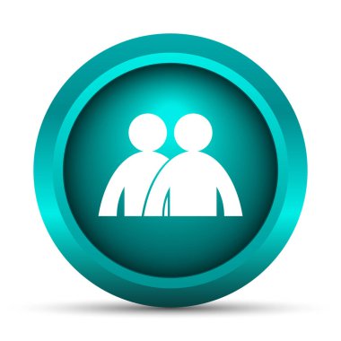 Forum simgesi. Beyaz arka plan üzerinde Internet düğmesi