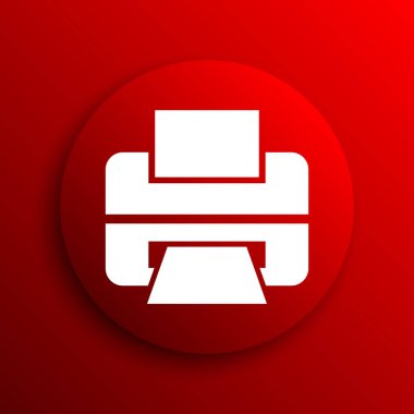 Yazıcı simgesi. Beyaz arka plan üzerinde Internet düğmesi