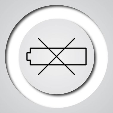 boş bir pil simgesi