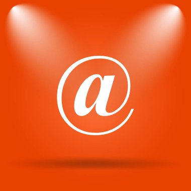 Kutsal kişilerin resmi vasıl. Internet düğmesini turuncu zemin üzerine