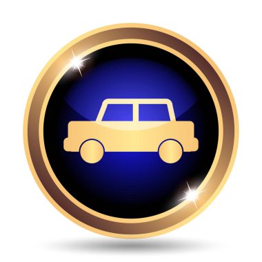 Araba simgesi. Beyaz arka plan üzerinde Internet düğmesi