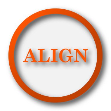 Simge hizalayın. Beyaz arka plan üzerinde Internet düğmesi