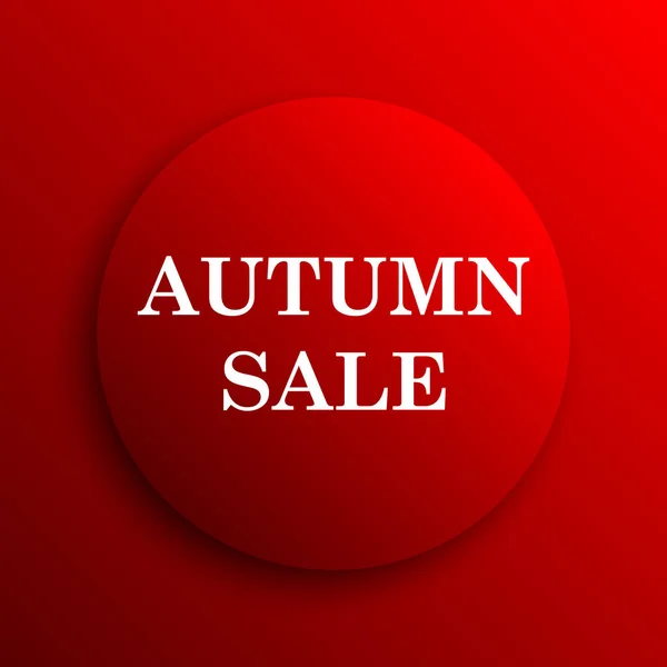 Autumn Sale Icon Internet Button White Background — Stock Photo, Image