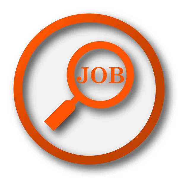 Search Job Icon Internet Button White Background — Stock Photo, Image