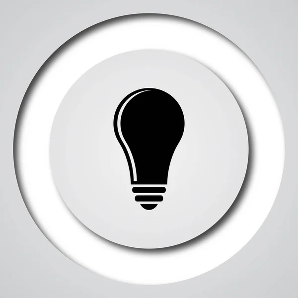 Light Bulb Idea Icon Internet Button White Background — Stock Photo, Image