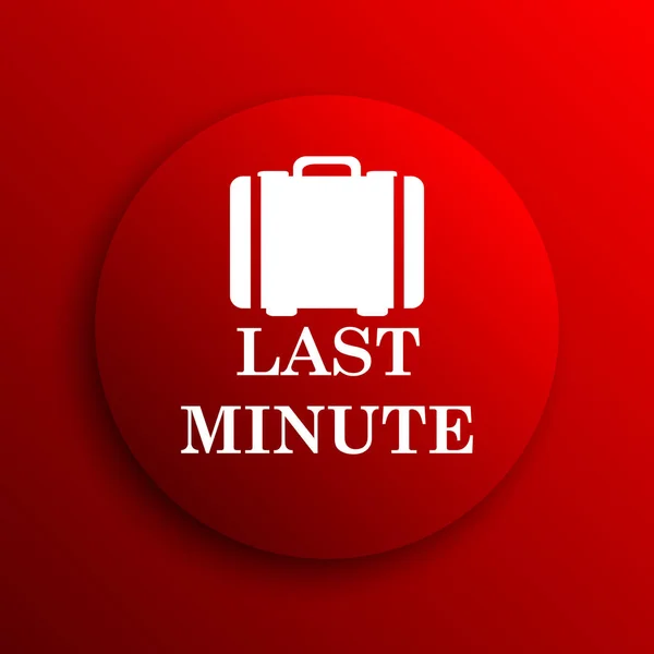 Last Minute Ikona Internet Tlačítko Bílém Pozadí — Stock fotografie