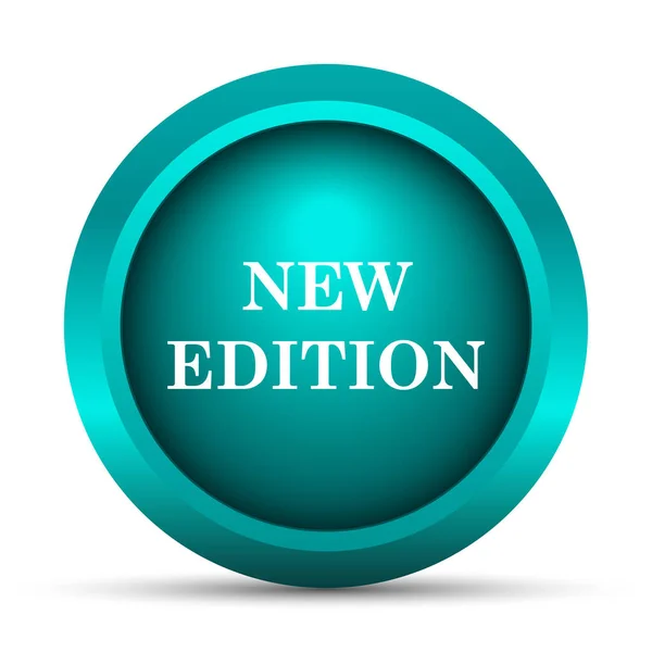 Иконка Нового Издания Кнопка Интернет Белом Фоне — стоковое фото