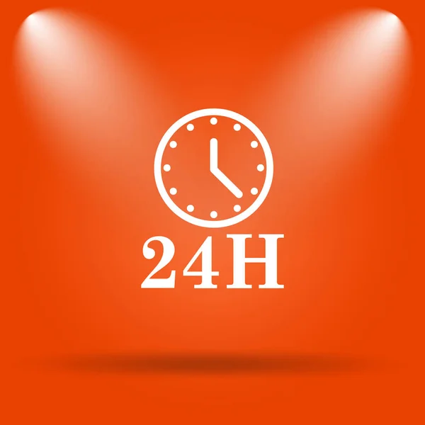 24H icono del reloj —  Fotos de Stock