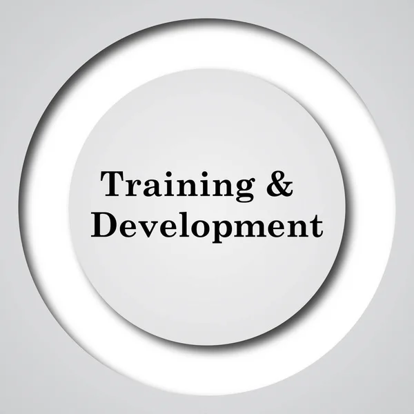 Ícone de treinamento e desenvolvimento — Fotografia de Stock