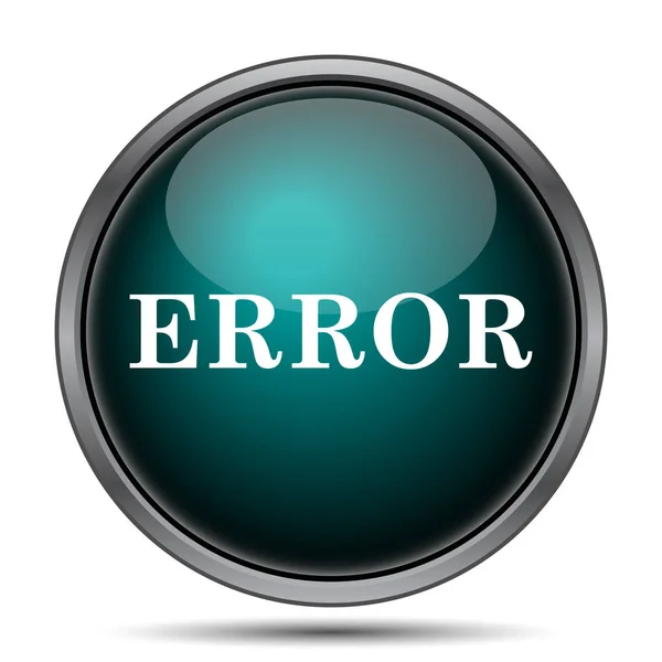 Error Icon Internet Button White Background — Stock Photo, Image