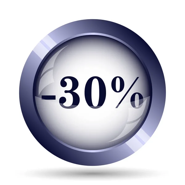 Percent Discount Icon Internet Button White Background — Stock Photo, Image