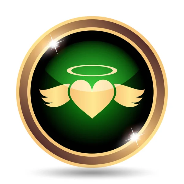 Hart angel pictogram — Stockfoto