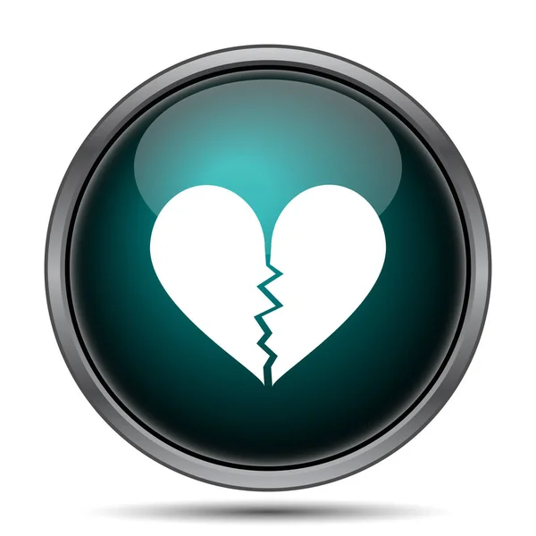 Broken heart icon — Stock Photo, Image