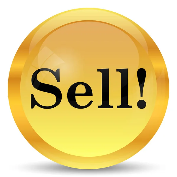 Sell icon. Internet button on white background